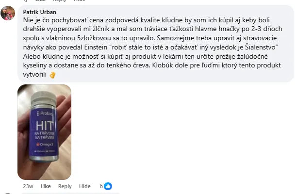Recenzia zákazníka iMunobiom+®